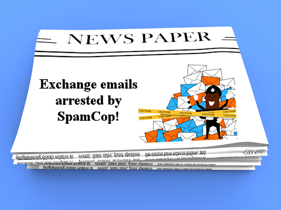 Exchange emails arrested by Spamcop